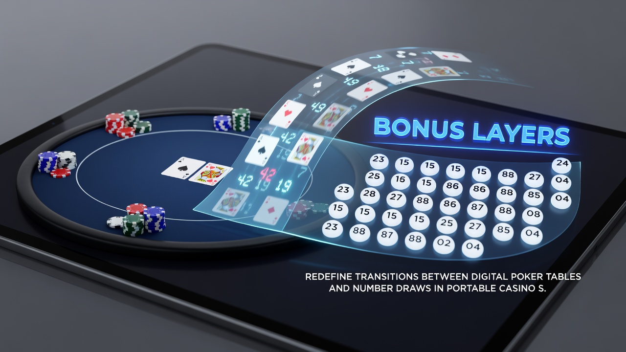 Detailansicht einer mobilen Casino-Oberfläche mit Bonusanzeige und Spielübergängen